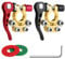 URAQT Battery Terminal Connector, 2Pcs 12V 4-Way Leisure Battery Terminal Connector Positive Negative, Quick Release Car Batterys Connectors for SAE, JIS A-Type Post, Marine, Car, RV