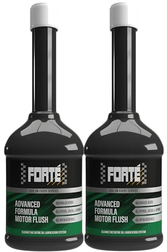 2x Forte Advanced Formula Motor Flush 400ml Engine Flush Cleans and Protects Engine Removes Sludge and Deposits