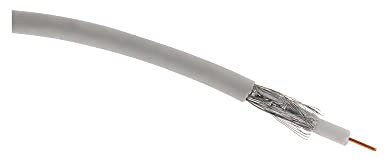 Zenitech - Câble Coaxial TV 17VaTCA PH - Transmission Haute Qualité pour Signaux TV - Excellente Protection Contre les Interférences - Compatible Systèmes Télévision - Blanc - 20m
