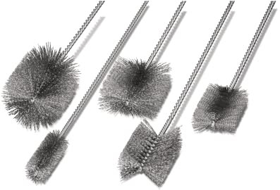 Lessmann Bürstenset (mit Stiel, große Ausführung, zur manuellen Entfernung von Rost, Schmutz und Farbe) 599921