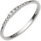 Jobo Damen Ring schmal 585 Gold Weißgold 3 Diamanten Brillanten 0,05ct. Weißgoldring Größe 52