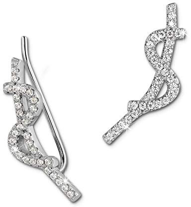 SilberDream Ear Cuff Wave Ohrringe Ohrklemme 925 Sterling Silber D1GSO451W
