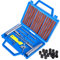 faburo 38PCS Kit de Réparation de Pneu, Kit de Reparation avec Gants Jetables, Tubeless Roue De Pneu Crevaison Outil De Rectification Set pour Moto, VTT, Jeep, Réparation de Perforation de Pneu Plat