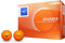 Mizuno 5NJBD2204012P Golf Balls, 1 Dozen (12 Stück), Orange