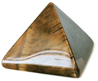 Mina Heal Pyramide de Cristal de Pierre de guérison Naturelle du Chakra de l'œil de Tigre, 3,8 cm