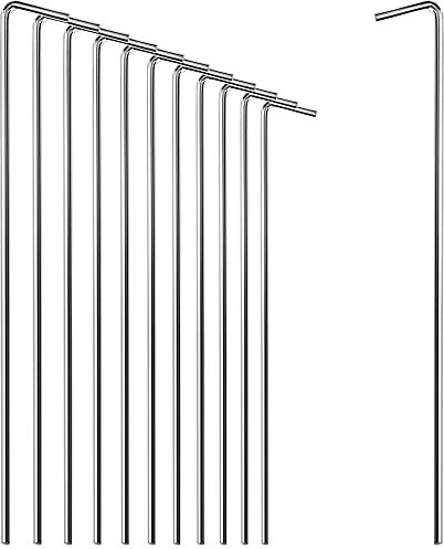 com-four® 12x Zelt-Heringe aus Stahl 23cm x Ø 5mm - Heavy-Duty - extra Dicke Erdnägel für Camping, Outdoor, Zelten, Angeln und Festivals - für normalen und harten Boden