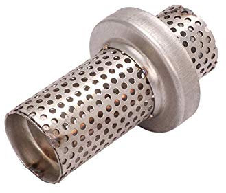 Motorrad Auspuffrohr Geräuschreduzierer 51/60.5mm Universal Motorrad Schalldämpfer Schalldämpfer Einsatz DB Killer Noise Eliminator Motorrad Auspuff Tipps Schalldämpfer,(100mm lang) 60,5mm