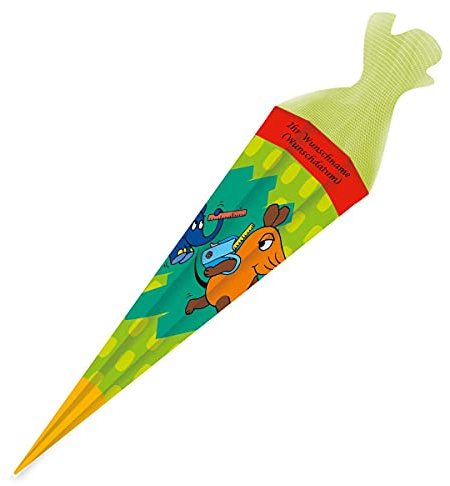 Schultüte mit Gravur / Zuckertüte / 85cm / eckig / Die Maus