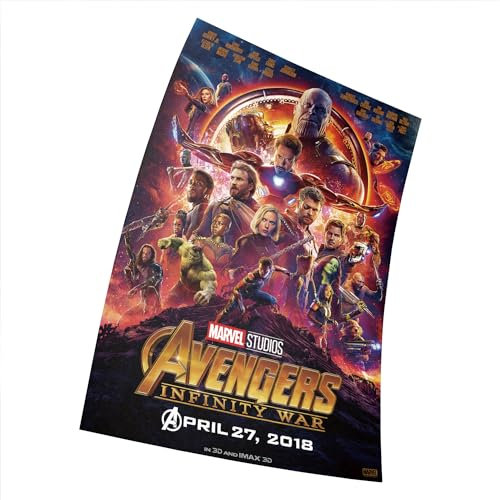 Fortiaboot Avengers Infinity War Poster Borderless Vibrant Movie Poster 15 x 23 Inches Affiche 38 x 58 cm (380 x 580 mm) Cadeau décorative