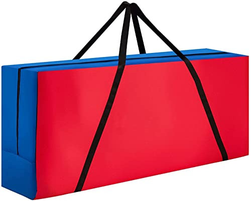 GYMAX Outdoor Games Storage Bag for Giant 4 in A Row, Connect Four Game Carry Bag with Durable Zipper and Ergonomic Handles