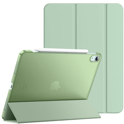 JETech Hülle für iPad Air 11 Zoll M3/M2 (2025/2024), iPad Air 5 (10,9-Zoll, Modell 2022, 5. Generation), Abdeckung mit Auto Schlafen/Wachen (Matcha Grün)