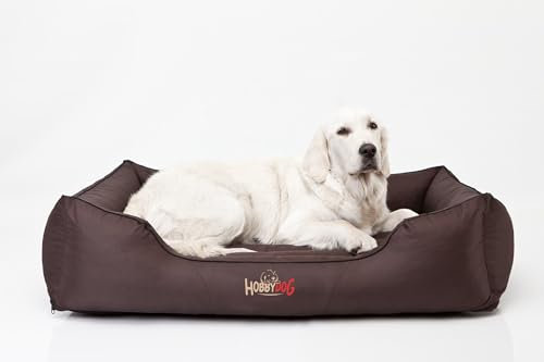 Bjird Hundebett - Hundekorb für kleine mittelgroße & große Hunde - Hundekissen - Hundesofa - Bezug abnehmbar und waschbar - Comfort - Größe: XL/XXL - Dunkelbraun