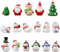 17 Stück Weihnachten Miniatur Ornamente Mini Weihnachtsdeko Figuren Klein Schneemann Pinguin Weihnachtsmann Weihnachtsbaum Weihnachtsschmuck zum Basteln Garten Kuchen Schneekugeln Tischdeko Puppenhaus