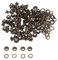 sourcing map 100set Oeillets Trousse Métal Œillets 3mm 0.12 Oeillet Outil pour Chuassures Vêtements Ceinture Sac Bricolage Projet, Bronze