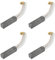PATIKIL 4Pcs Escobillas de Carbón para Motor, 20x5x5mm Cepillos de Carbón para Herramienta Eléctrica, Reemplazo de Reparación de Angular Amoladora Mesa Sierra Taladro de Mano