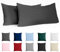 Kissenbezug 80x80 Baumwolle Renforcé (2er-Set) - Anthrazit - Dicht gewebt mit 57 Fäden/cm² - Kissenbezug 80x80 cm - Oeko Tex Zertifiziert - Dreamzie