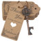 Makhry 52 pezzi a forma di corona, vintage, apribottiglie, regalo per ospiti, souvenir, set con scorta e portachiavi (rame anticato)