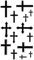 x3 Tatouage Éphémère croix chrétiennes - 1 Lot de 3 feuilles de tatouages temporaires religieux | Bras, épaule, cou, cheville, main, jambe | Noir | Homme, Femme - TATTOO YOUR STYLE