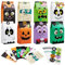 JOYIN 72 Stück Halloween-Leckerli-Tüten - 6 Stile Taschen Mit Aufklebern, Papiertüten für Kinder, Süßes Oder Leckereien, Geschenke, Süßigkeiten, Kekse, Snacks, Dekorationen