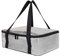 musbus Borsa termica grande borsa termica da corsa borsa termica pieghevole borsa di consegna per il caldo con funzione di raffreddamento a freddo, Grigio-kp-1, 1 Layer（16W*12D*4.7H), borsa termica