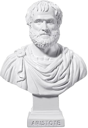 Isideco Deko Figur Büste griechischer Aristoteles nach 12,5cm weiß