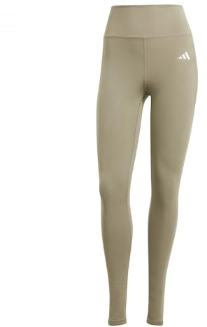 adidas Damen Optime Essentials Stash Pocket Full Length Leggings, silver pebble, XS