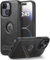BinBoom Leather Case for iPhone 14 Plus / 15 Plus Case, Thin Flexible Soft Grip Luxury Cover, Protective Slim with Kickstand Shockproof Phone Cases Compatible with iPhone 14 Plus / 15 Plus, Black