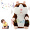 Funmo Sprechende Hamster Spielzeug Wiederholt, Kuscheltier Talking Plüschtier Elektronische, Record Interaktives für Baby Kinder Kids, Early Learning, Geburtstagsgeschenk 16Cm Interaktive Plüschtiere