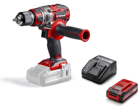 Einhell Professional Akku-Bohrschrauber TP-CD 18/80 Li BL (Brushless, 80 Nm, 13 mm Bohrfutter, 2 Gang, 19 Drehmomentstufen, Bohrstufe, inkl. 3,0 Ah PLUS Akku & Ladegerät)