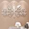 3D Wandtattoo Küche Wandaufkleber - Wandtattoo Küche Selbstklebend Wandtatoo Wanddeko Küche Wandtattoo Wohnzimmer Aufkleber Küche Wandsticker Fototapete Küche Wandtattoo Sprüche (Silbrig, 70 * 100cm)