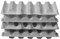 HENDI Set di 4 vassoi per uova, per il contenitore portauova di HENDI modello 870785, cartoni per uova, ogni vassoio contiene 30 uova, impilabile, OVOBOX 120, 290x286x(H)45mm, PET