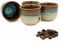 Pheniox | Espressotassen Set Illusion | 4x 120 ml | hochwertige Tassen aus Steingut | ohne Henkel | spülmaschinenfest | Kaffee | Espresso | Mokka | Geschenk in modernem Design