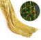 2000stk Lametta, Lametta Weihnachtsbaum Lametta Vorhänge Glitzer Vorhang Deko Festivaldekor Zubehör für Geburtstagspartys(Schillerndes Golden)