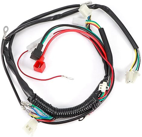 Electric Start Wiring Loom Harness CDI Rectifier Key Stop Button Starter Motor Battery for Pit Bike Motorcycle ATV Quad Better Performance