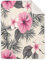 Sevdomey Couverture en coton doux avec plantes et fleurs tropicales - Cadeau de nouveau-né pour filles et garçons - Couverture de réception pour nouveau-né unisexe - 76 x 101 cm