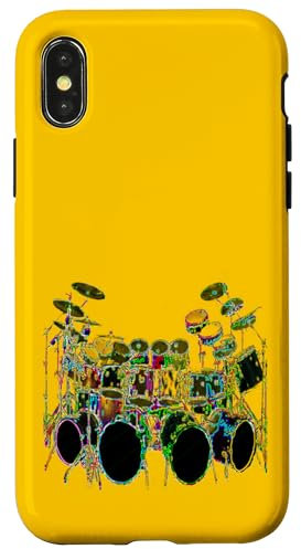 Custodia per iPhone X/XS Batteria grande con molti tamburi