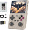 G350 Consoles de Jeux Portables , 3.5 inch IPS Screen Linux System Built-in 64G TF Card 4371 Games Preloaded Game Console 3200mAh Battery(Gray)