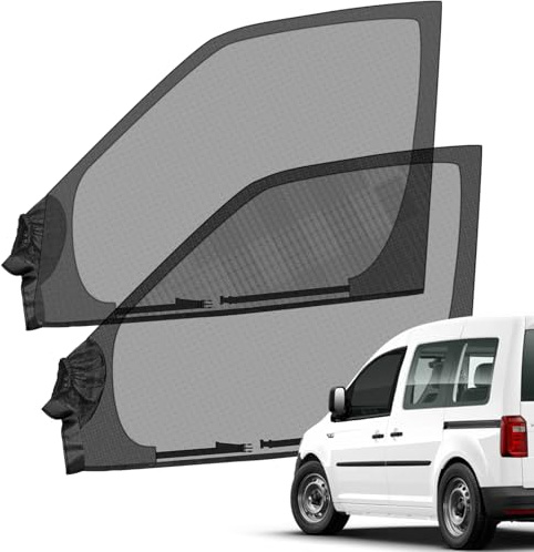 Opaltool Seitenfenster Insektenschutznetz für VW Caddy 2004-2025 | Elastische Fliegengitter Autofenster, Moskitonetz Autofenster Auto Netz für UV-Sonnenschutz & Privatsphärenschutz