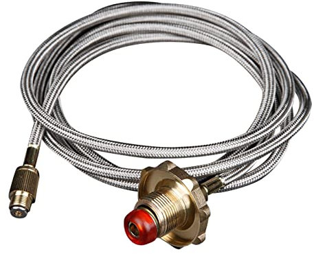 RQYWTSJBA Propan-Adapterschlauch Gasschläuche und Regler Propan Refill Adapter Zylinder Tank Zubehör Picknick Camp Passt