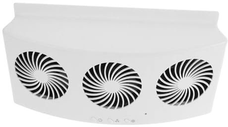 Cabilock Ventilateur De Ventilation De Voiture Climatiseur De Fenêtre De Voiture Refroidisseur à Énergie Solaire Ventilateur De Voiture Portatif Aire Climatisée Solaire Abdos Blanche