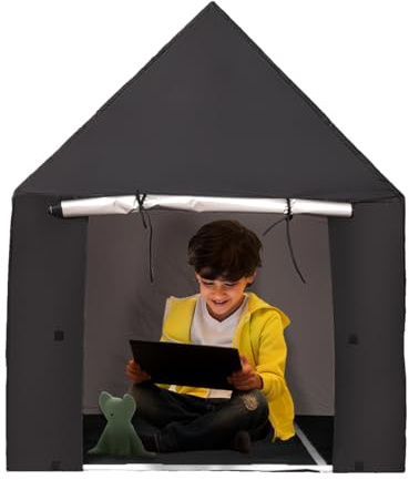 Black Tent for Sleeping - Child Sleep Cover Dome, Strong Nap Indoor | Portable Canopy Shading Cocoon, Bedroom Shelter, Privacy Sleep Nest, Gou