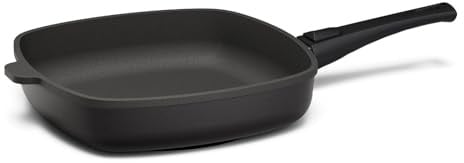 Hoffmann STONIQ Viereckpfanne 28 x 28 cm PFAS-frei | Induktionspfanne Aluminium Handguss Made in Germany | Antihaftbeschichtung mineralisch | abnehmbarer Stiel | backofengeeignet (ohne Glasdeckel)