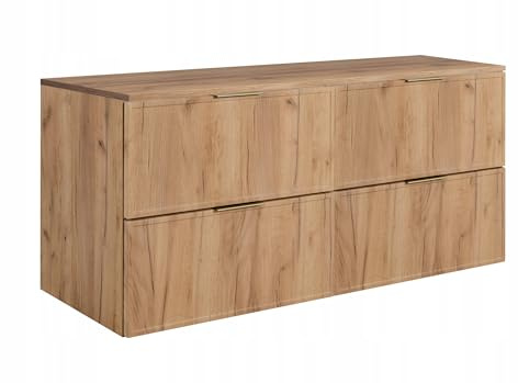 Rodan Moderne Möbel - Schrank Goldene Eiche - Möbelstück - Bastelregal – Bastelplatte 120,6 x 58,6 x 46 cm