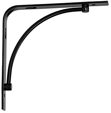 Regalwinkel dekorativ 15cm Regalkonsole Regalträger Regalhalter Regalbodenträger schwarz