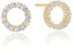 Sif Jakobs Jewellery Damen-Ohrstecker 925er Silber Zirkonia One Size, Gold 32002721
