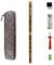 C key Dizi Bitter Bambusflöte für Anfänger mit freier Membrane & Kleber & Protector Set traditionelles chinesisches Instrument (C key/Bitter Bambus)