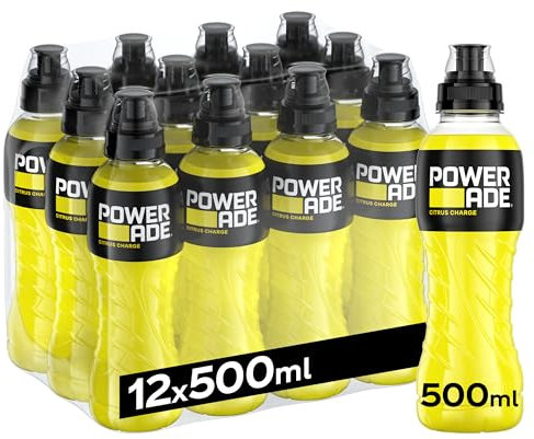 12 boissons énergisantes Powerade Limone Bevanda energetica citron 50 cl