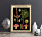 German Botanical Chart German Educational Poster Educational Print German School Chart Rare Botanical Print Black Botanical Wall Art WBBOT15 (59.4cm x 84cm (A1))