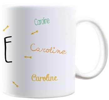 Mug personnalisable avec un prénom - Tasse en céramique, 25 cl - Cadeau original, cadeau anniversaire, cadeau de Noël