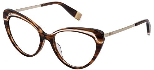 Furla Unisex VFU400V Sunglasses, Havana, 52